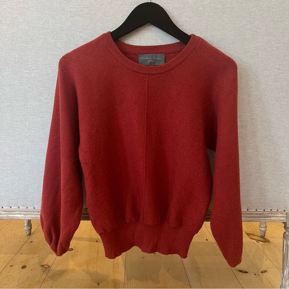 Sunday in Brooklyn Balloon Sleeve Sweater, XS Petite - Picture 1 of 5